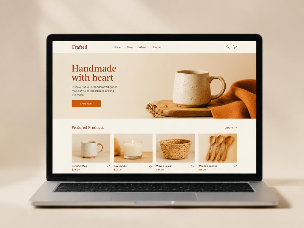 Crafted Shop — A headless storefront with a 98 Lighthouse score and a checkout that just works.